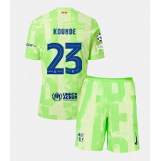 Barcelona Jules Kounde #23 Tredjedraktsett Barn 2024-25 Kortermet (+ korte bukser)